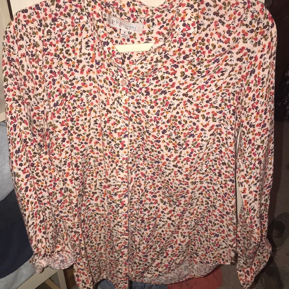 Bottom down, floral top.